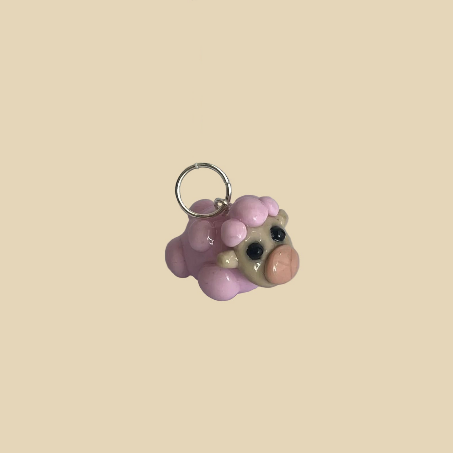 Charm Oveja Rosa